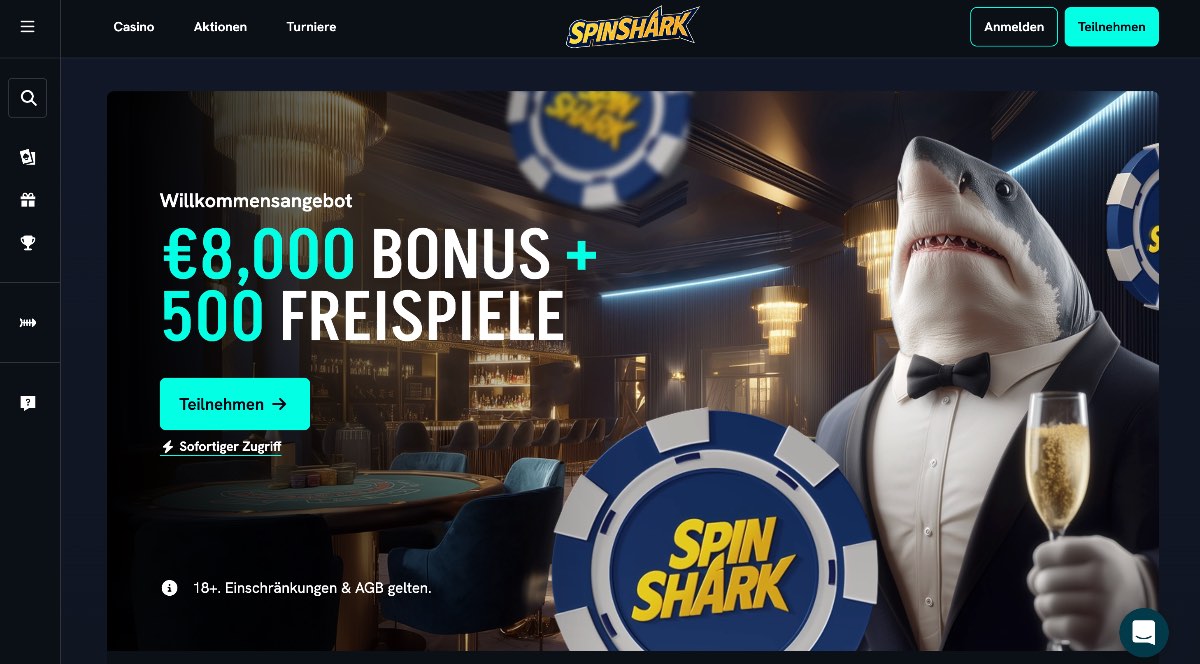 SpinShark Casino ohne OASIS